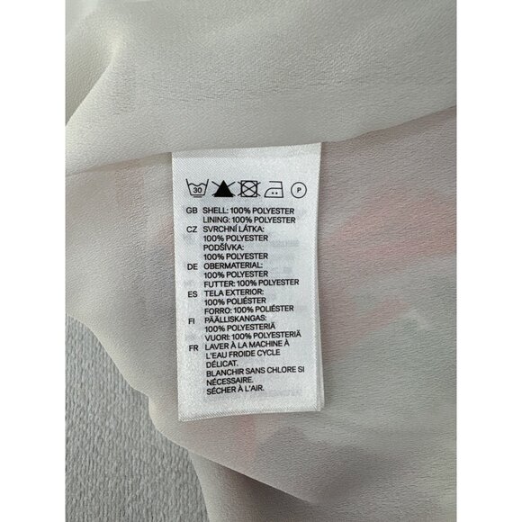 H&M Floral Print Sleeveless Cowl Neck Dress  Size 8 NWT - Picture 7 of 7